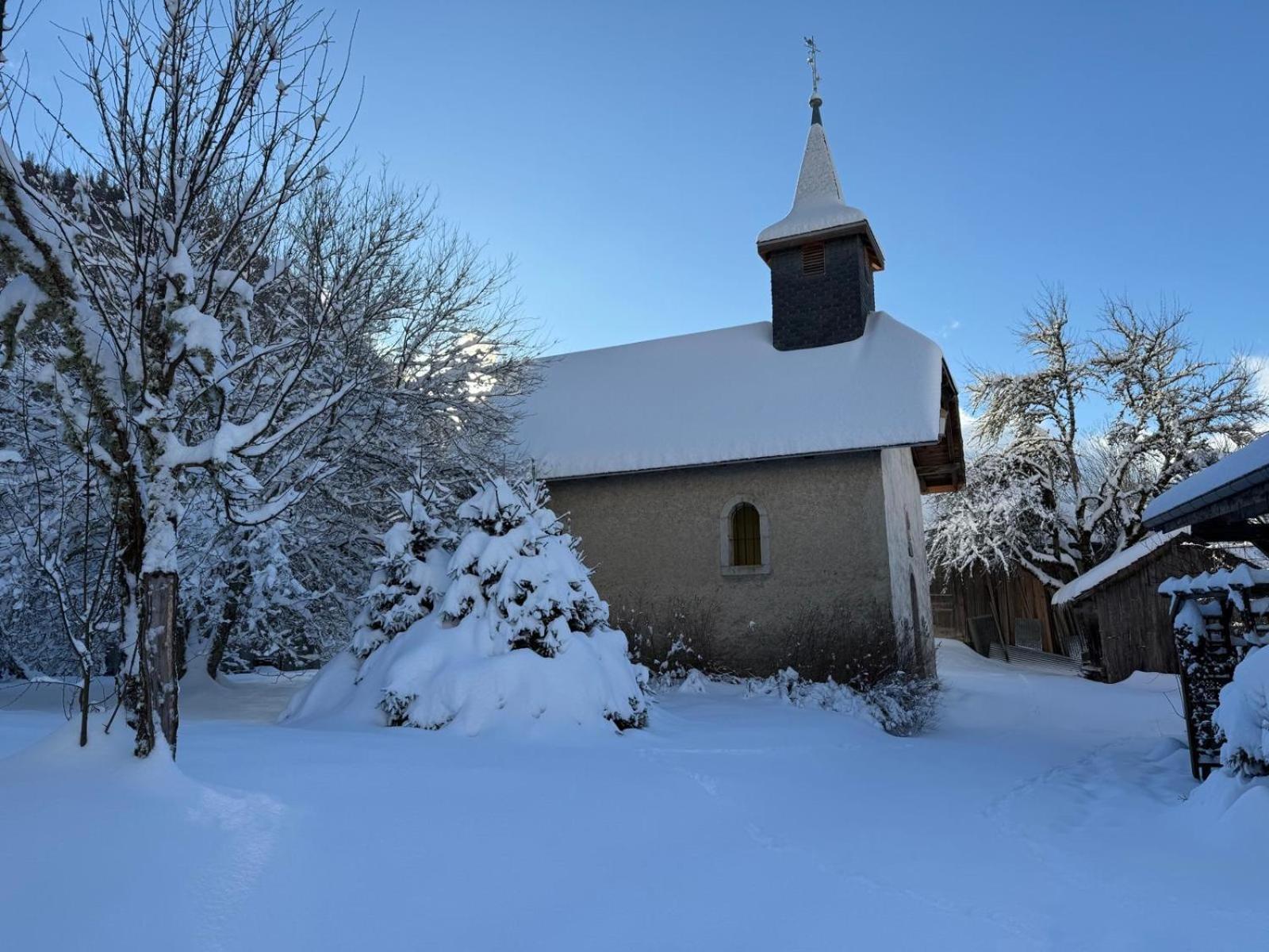 Micro-Lodge, Le Petit Nid D'Amour Montriond Eksteriør billede