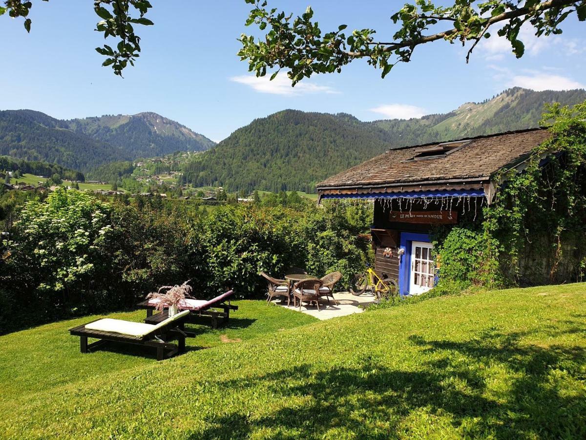 Micro-Lodge, Le Petit Nid D'Amour Montriond Eksteriør billede
